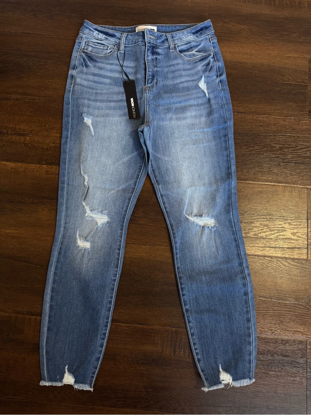 Fashion Nova Distressed Blue Women’s Jeans